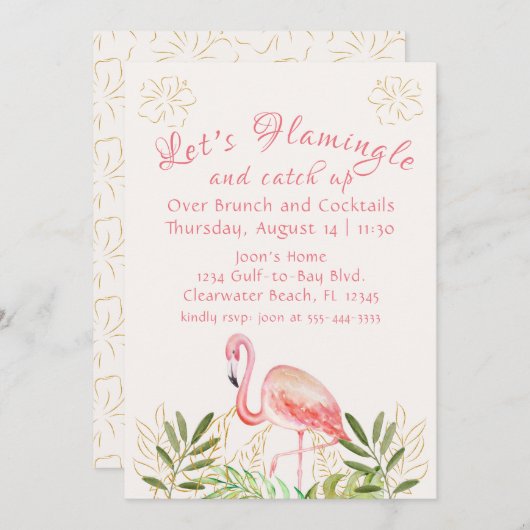 Invitation Flamingle Women's Get Together (Devant / Derrière)