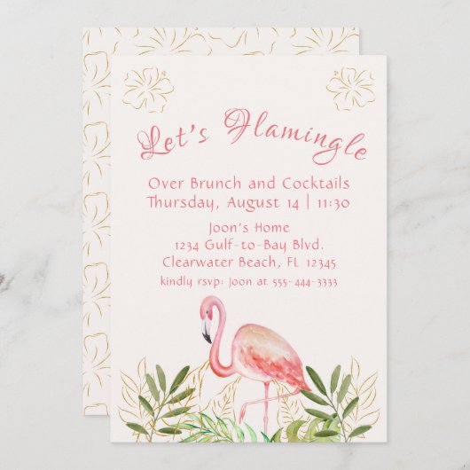Invitation Flamingle Women's Get Together (Devant / Derrière)