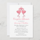 Invitation Flamingo Beach Invite for Couples Bridal Shower (Devant)