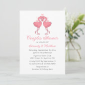 Invitation Flamingo Beach Invite for Couples Bridal Shower (Debout devant)