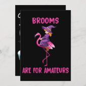 Invitation Flamingo | Costume d'Halloween Flamingoween (Devant / Derrière)