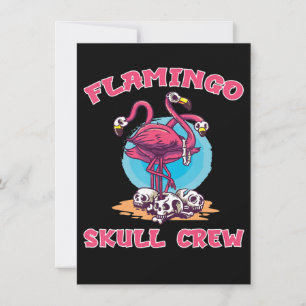 Invitation Flamingo Déguisement Flamingo Skull Crew Hallowe