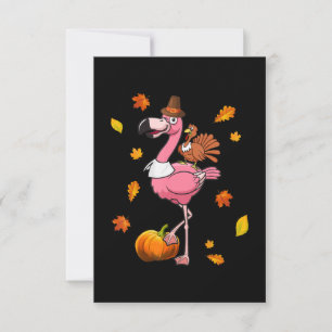 Invitation Flamingo Flamingo Action de grâce Halloween