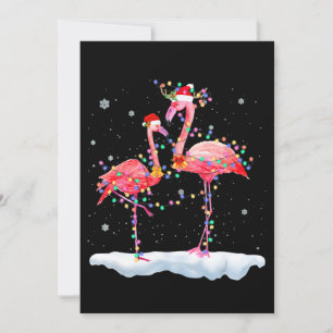 Invitation Flamingo Flamingo Sapin de Noël Chapeau de Père