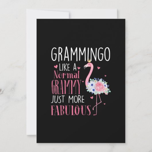 Invitation Flamingo Grammingo Like A (Devant)