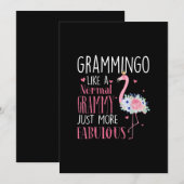 Invitation Flamingo Grammingo Like A (Devant / Derrière)