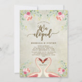 Invitation flamingo nous avons noué le noeud que nous avons l (Devant)