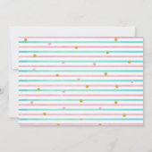 Invitation Flamingo Summer Tropical Birthday Photo (Dos)