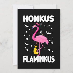 Invitation Flamingoo Honkus Flaminkus Halloween Flamingoo