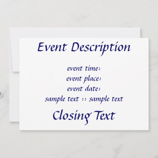 Invitation Flamme de Menorah (Dos)