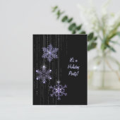 Invitation Flamme de neige de Noël et fête du diamant (Debout devant)