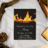 Invitation Flamme sur l'Invitation de la fête du feu