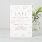 Invitation Flammes De Neige Bébé Son Froid À L'Extérieur Baby (Debout devant)