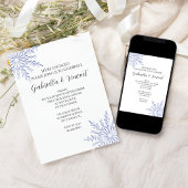 Invitation Flammes de neige bleues sur le White Winter Engage