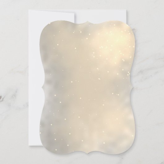 Invitation Flammes de neige, Bow, Pine Tree Chats Noël (Dos)