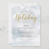 Invitation Flammes de neige de Noël Fête d'entreprise (Devant)