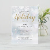 Invitation Flammes de neige de Noël Fête d'entreprise (Debout devant)