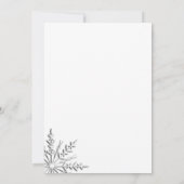 Invitation Flammes de neige d'hiver Fête d'anniversaire (Dos)