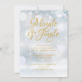 Invitation Flammes de neige Fête de Noël d'hiver (Devant)