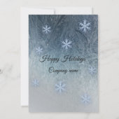 Invitation Flammes de neige gelées d'hiver fête de Noël d'ent (Dos)