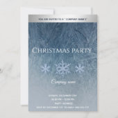 Invitation Flammes de neige gelées d'hiver fête de Noël d'ent (Devant)