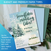 Invitation Flammes de neige Hygge et Fête des mariées de gâte