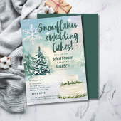 Invitation Flammes de neige Hygge et Fête des mariées de gâte