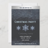 Invitation Flammes de neige modernes fêtes de Noël d'entrepri (Devant)