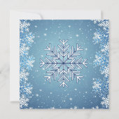 Invitation Flammes de neige sur un Wedding shower arrière - p (Dos)