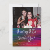 Invitation Flammes vibrantes | Photo Ne Peut Pas Dire Que Je  (Devant)