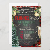 Invitation Flannel et Fizz Bachelorette (Devant / Derrière)