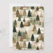 Invitation Flannel et Fizz Bachelorette Party Rustic Woods (Dos)