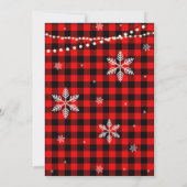 Invitation Flannel et Fizz Fête des mariées Plaid Buffalo (Dos)