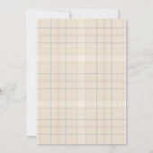 Invitation Flannel & Fizz Fall Rustique Couples Décontractés (Dos)