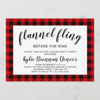 Flannel Fling Avant Le Ring.Bachelorette Party
