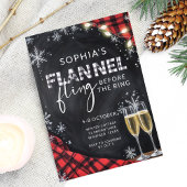 Invitation Flannel Fling Fall Bachelorette Party Week-end