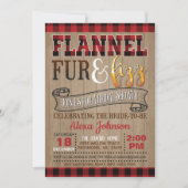 Invitation Flannel fourrure et Fête des mariées Fizz (Devant)