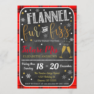 Invitation Flannel Fur Et Fizz Bachelorette