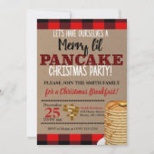 Invitation Flannel Merry Lil Pancake Christmas Breakfast (Devant)