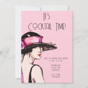 Invitation Flapper Girl Cocktail Party