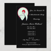 Invitation Flapper Vintage classique ~ Bachelorette (Devant / Derrière)