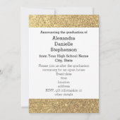 Invitation Flat Gold Sparkle Parties scintillant 1 Diplôme ph (Dos)