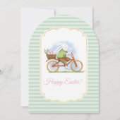 Invitation Flat Holiday Card "Happy Easter" . (Devant)