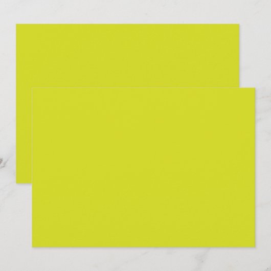 Invitation Flat Yellow Background – Back-to-School Texture (Devant / Derrière)