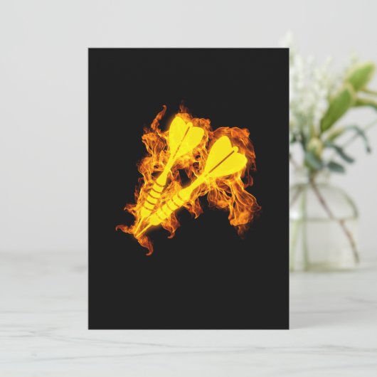 Invitation Flèche de flamme de dart de feu (Debout devant)