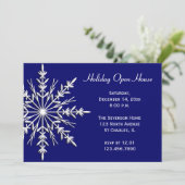 Invitation Flèche de neige blanche sur Blue Holiday Open Hous (Debout devant)