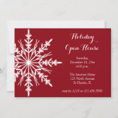Invitation Flèche de neige blanche sur la Maison ouverte des (Devant)