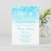 Invitation Flèche de neige Turquoise White Winter Wonderland (Debout devant)