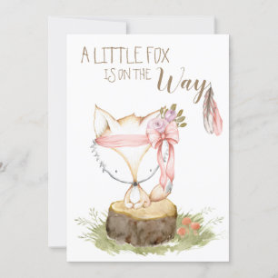Invitation *~* Flèche de plumes de forêt du renard boho