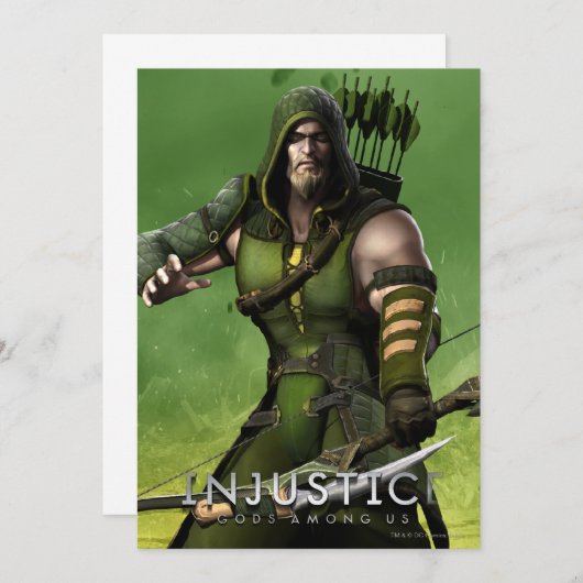 Invitation Flèche verte (Devant / Derrière)